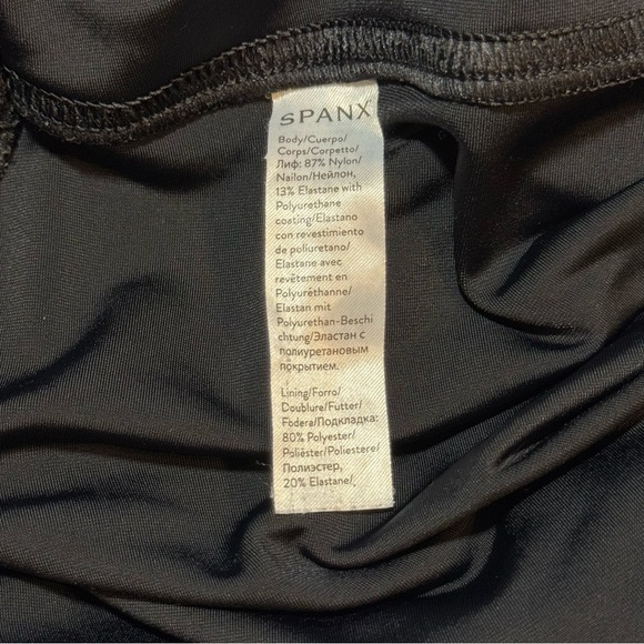 SPANX Faux Leather Camo Legging Black size Large - Picture 10 of 13